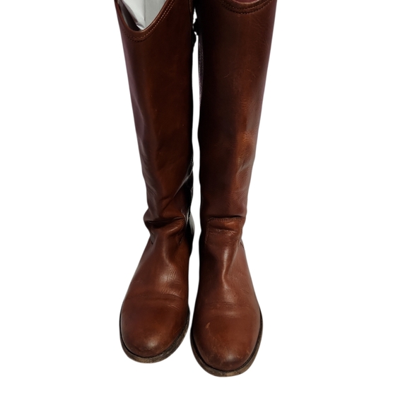Frye Melissa Chesnut Tall Leather Boots - Picture 3 of 9
